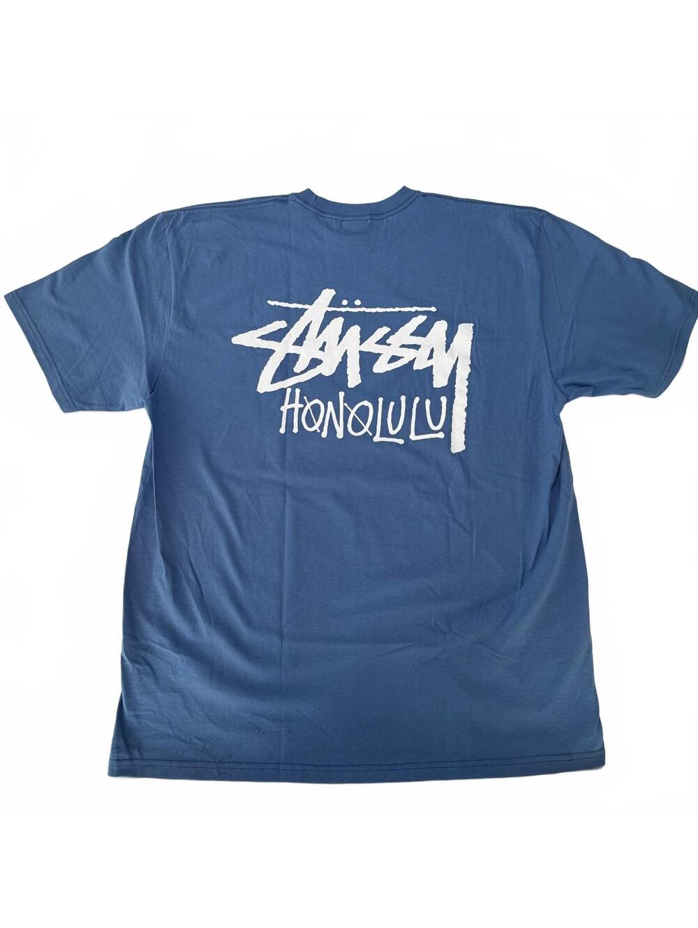 Stussy Honolulu Chapter Tee Blue XL NWOT Hawaii